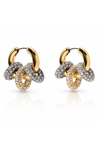 neslyaccessories Golden Twist Hoop Earrings