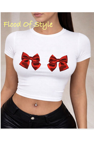 Flood Of Style Λευκό Babby Tee kurdalye Ειδικό σχέδιο