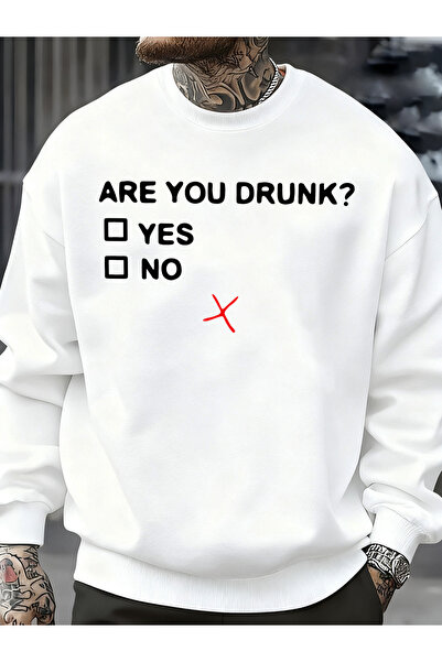 Tarzsokak Are You Drunk? Printed Men's Sweatshirts Fashion Soft Sportswear Ca...