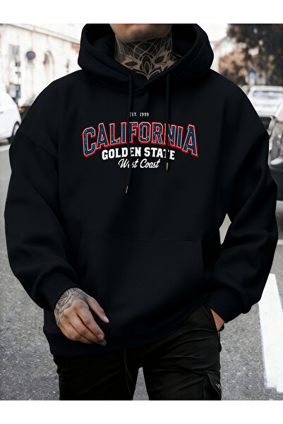 Tarzsokak كاليفورنيا جولدن ستايت منقوش منتجات أساسية لخريف بغطاء رأس تي شيرت ...