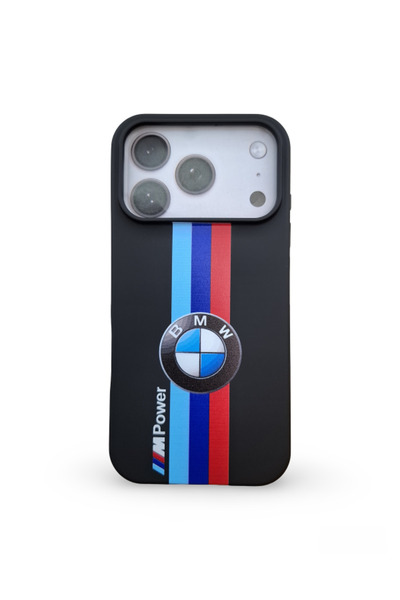EPRO iPhone 17 Pro Uyumlu BMW M Power Baskılı İçi Kadife Yüksek Kalite Soft S...