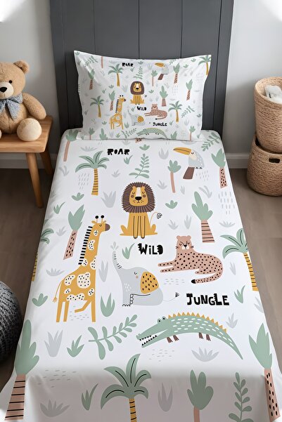 EVPANYA Nature Adventure Patterned Bedspread and Pillowcase
