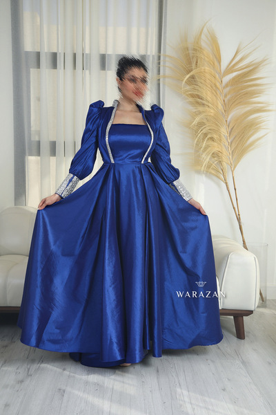 Warazan Evening dress, satin, Chanton