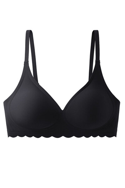 POGİ LINGERIE Laser Cut Stitch-Free Shaping / Sculpting Women's Bra – Wavy Bottom Cut, Breathable Laser Bra