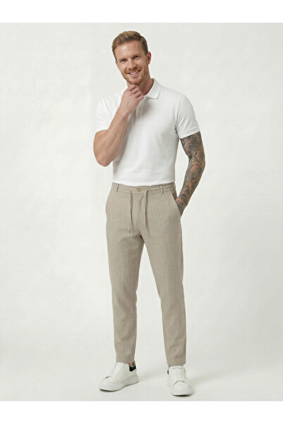 TKT Muške pantalone Stone Jogger Prugasto sa prednjim džepom, patentnim zatva...