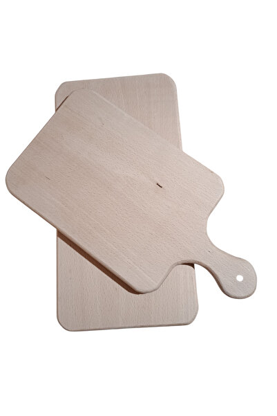 OEM Solid beech wood chopping board, 40x20x2.5cm, rustic finish
