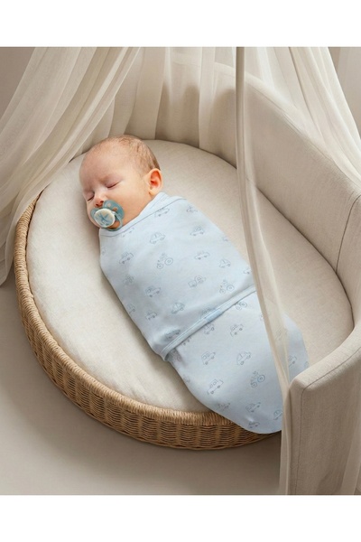 Caramell 100% قطن قطعة من أغطية الأطفال الذكور بعمر 0-3 أشهر، منقوش قطعة عملي...