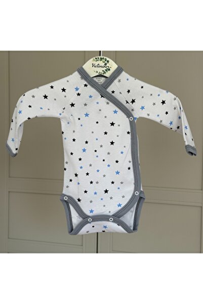 Victorino Body cu capse petrecute – stelute gri