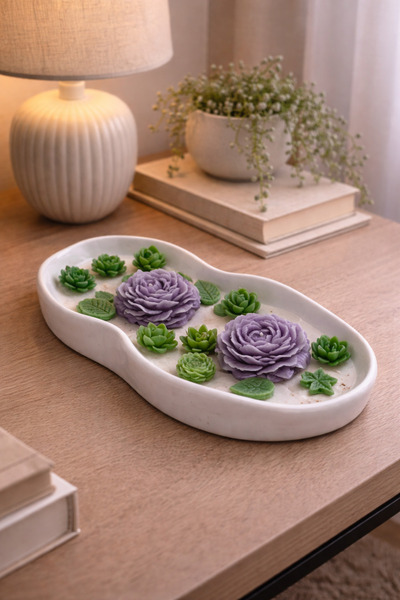 SCA CANDLE Wavy Bowl Candles