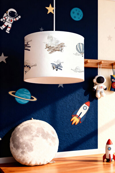 EVPANYA Gökyüzü Macerası Desenli Çocuk Odası Avize