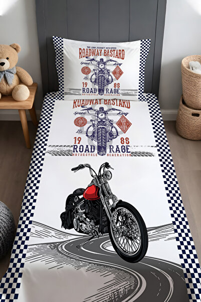 EVPANYA Road Warrior Motor Patterned Bedspread and Pillowcase