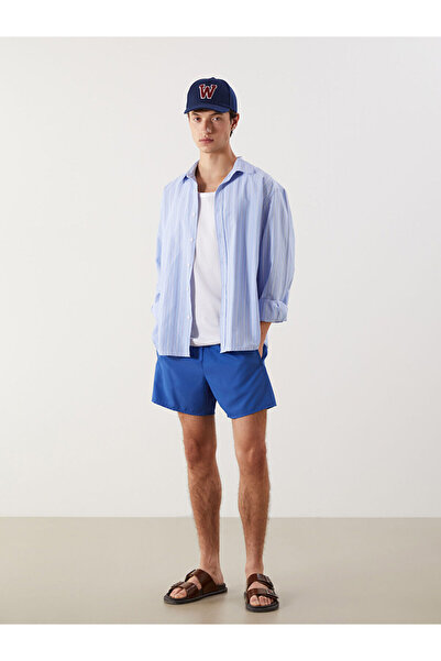 LC Waikiki Nevavm Short Length Basic Men's Swim Shorts with a Difference in L...