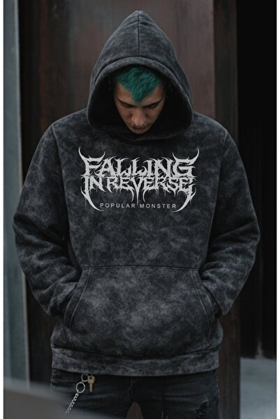 Fuddy Moda سويت شيرت للجنسين كبير الحجم وشائع من Monster Falling In Reverse م...