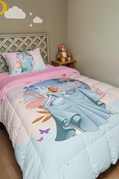 EVPANYA Fairy Tale Ball Patterned Single Duvet and Pillowcase