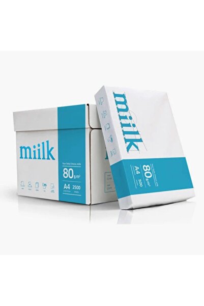 Miilk A-grade A4 Paper – Box of 5 Reams – 210mm x 297mm 80 GSM