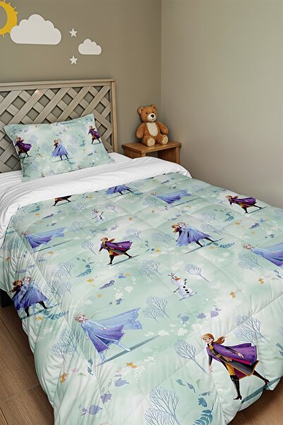 EVPANYA Ice Fairy Tale Patterned Single Duvet and Pillowcase