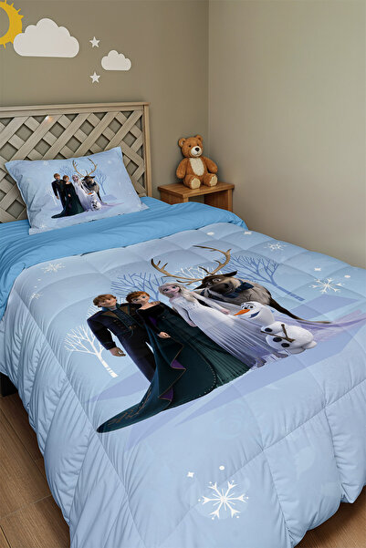 EVPANYA Frozen Patterned Single Duvet and Pillowcase