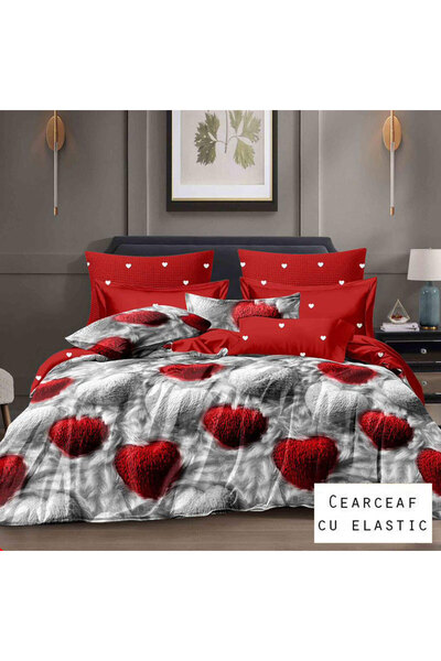 Patul Bubmac Finet Linen, Sulphur, Double Bed, 2 Persons, Stretchy Sheet, 6 P...