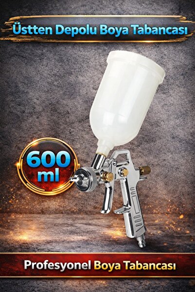 Toptancı Amca Profesyonel Üstten Depolu Boya Tabancası – Profesyonel Havalı B...