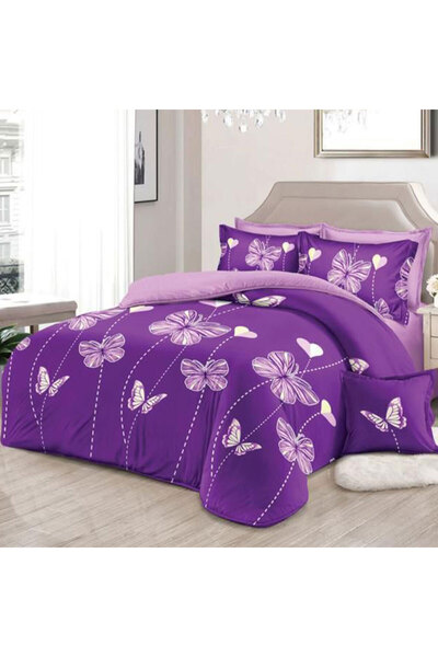 Patul Fine Cotton Linen, Sulphur, Double Bed, 2 Persons, 6 Pieces