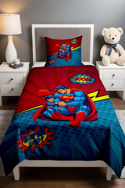 EVPANYA مجموعة سوبر بابا لاف منقوش مفرد بيبي كيدز قماش بيكي