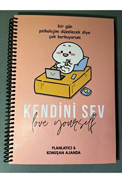 CHEMDLE Stickerlı Konuşan Haftalık Planlayıcı & Ajanda – 24x18 cm | Renkli, E...