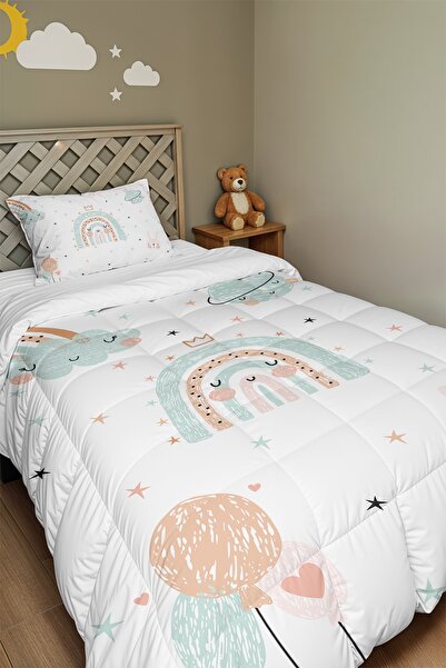 EVPANYA Little Dreams Patterned Single Duvet and Pillowcase