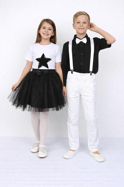 Nacar 23 Nisan 29 Ekim (tişört tütü etek) - (Gömlek-Askı-Papyon- pantolon) al...