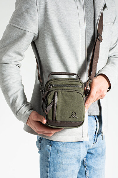 By Hakan Mega 414 Men's Handbag Bag Shoulder Bags Bag Straps Bag Green