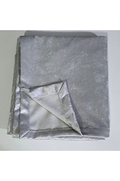 çeyizköşesi رمادي مخمل لعبة مفرش طاولة 140x220
