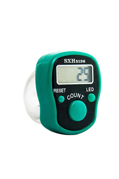 mucit home Green Sound and Light Zikirmatik Digital Ring Prayer Beads with 10...