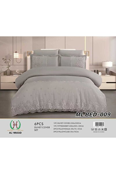 ALMIAAD Summer bridal Lace Duvet cover set - 6 pieces - Cup-Free- 230*250
