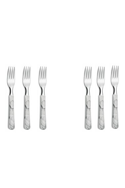 Simonaggio Set 6 furculite Elementos Marble