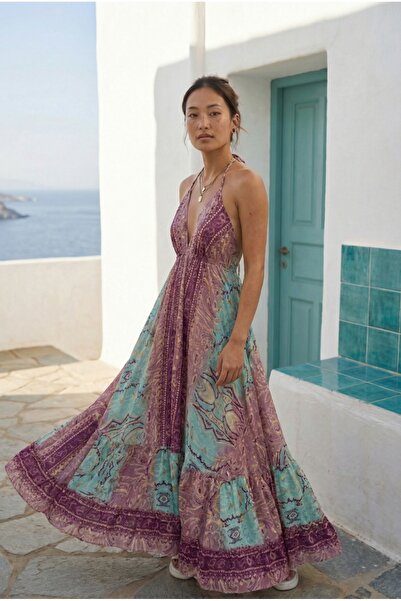 Fibula Elegant Authentic and Bohemian Tie-Detail Standard Size Imported Silk ...