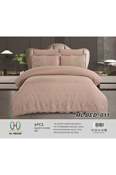 ALMIAAD Summer bridal Lace Duvet cover set - 6 pieces - Cup-Free- 230*250