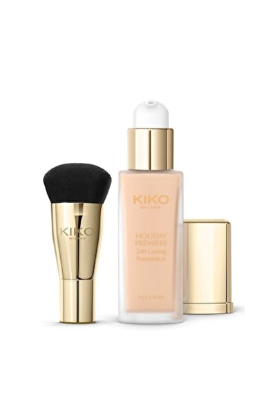 kıko mılano Holiday Première 24h Foundation + Brush 03 Honey