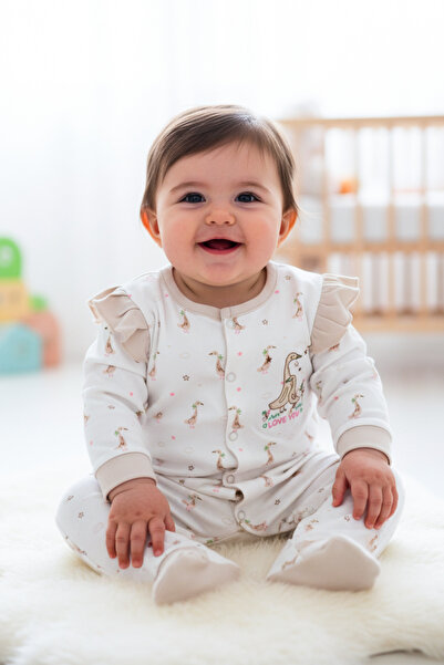 hendam رومبير (تبانة) أطفال بنقشة حيوانات الغابة اللطيفة وأطراف بيج