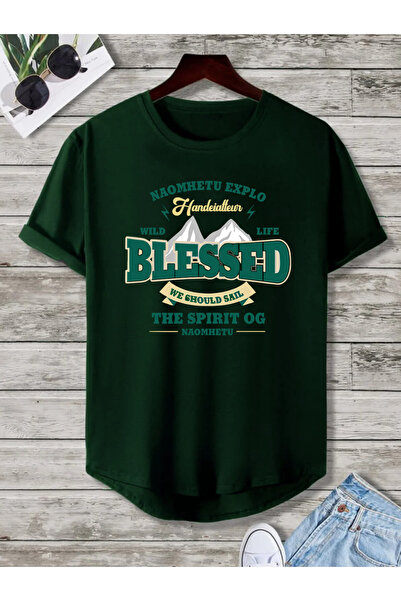 SUNFREE City Mix Printed Oval Skirt Short Sleeve O Oversized Unisex Combed Co...