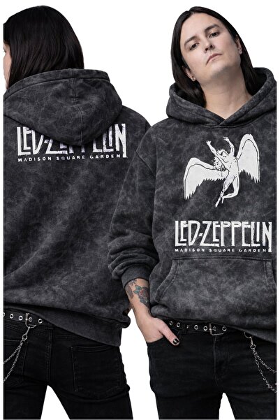 Fuddy Moda Hanorac unisex Led Zeppelin Ense cu imprimeu cu glugă lavabil, han...