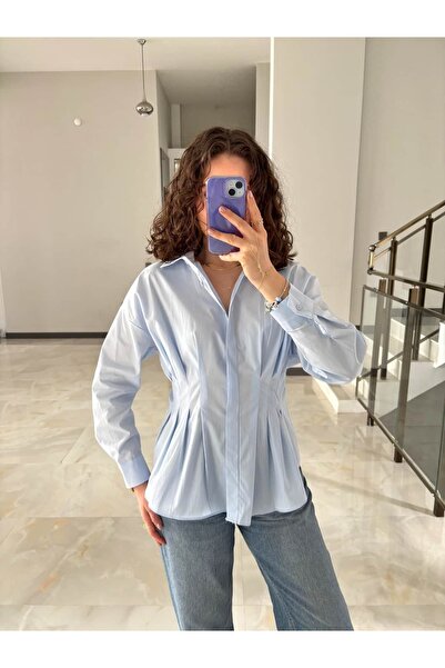Sude Kızanlıklı Zr Model Waist-Fitted Shirt