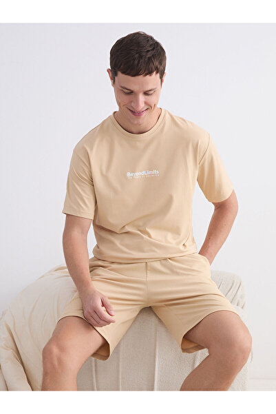 LC Waikiki Vizyon New Season Standard Fit Men's Shorts Pajama Set