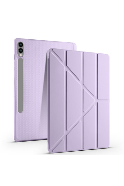 Ahlttiba Galaxy Tab S9 FE Plus Kılıf için uyumlu kılıf Tri Folding Kalem Bölm...