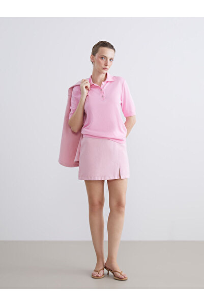 LC Waikiki Özmarka Fusta scurtă din denim pentru femei, cu talie elastică, se...