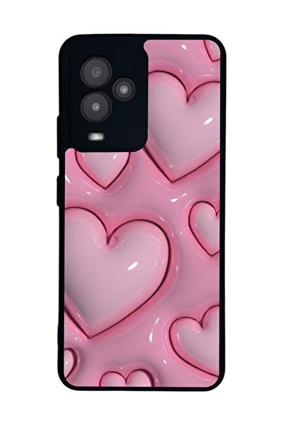 General Mobile متوافق مع GM 24 Pro مطبوع، أسود غير لامع، سيليكون ناعم، واقي، ...