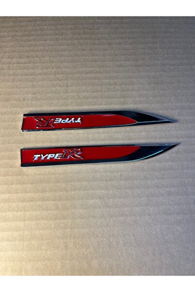 KSF شعار هوندا سيفيك تايب-آر للرفرف مطلي بالكروم