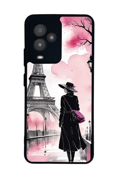 General Mobile متوافق مع GM 24 Pro مطبوع، أسود غير لامع، سيليكون ناعم، واقي، ...