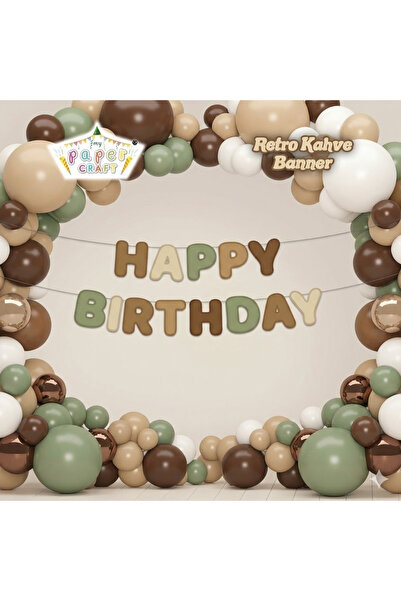 BALON DİYARI Özel Kesim Happy birthday banner balon dahil süslemesi kaliteli ...