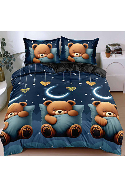 Patul Bed Linen, Satin Cotton, Sulphur, 2 Persons, Double Bed, 4 Pieces