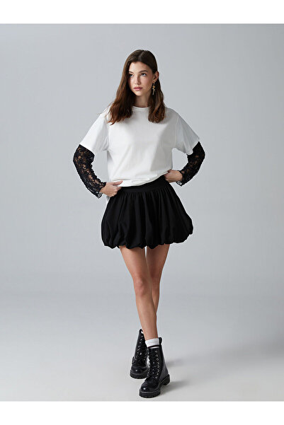 LC Waikiki Özmarka New Season Elastic Waist Young Girls Skirt