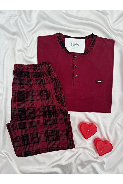 Lena Homewears Men's Short Sleeve Pajama Set